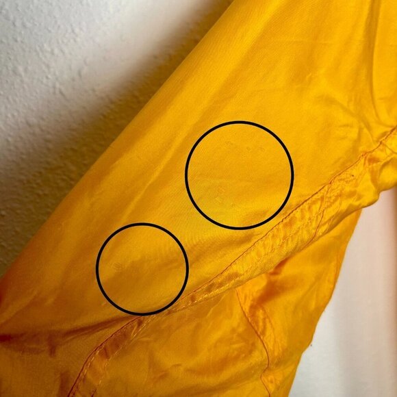 American Design Vintage First Issue 100% Silk Yellow Button Down Sz. Large - Picture 13 of 13